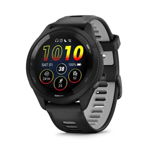Garmin Forerunner 265 GPS Smartwatch GM010-02810-10- A high-performance fitness smartwatch that helps you track workouts, monitor health metrics, and improve training accuracy for better daily performance and results