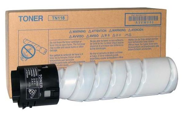 Genuine Konica Minolta TN-118 Black Toner Cartridge (A3VW050) - Image 3