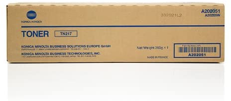 Genuine Konica Minolta TN217 Black Toner Cartridge (A202051) - Image 2