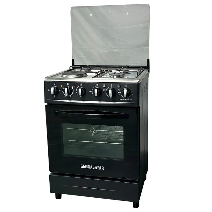 Globalstar KZ580 3 Gas + 1 Electric Free Standing Cooker with Oven – Durable, Energy Efficient & Stylish Cooker Perfect for Kitchens