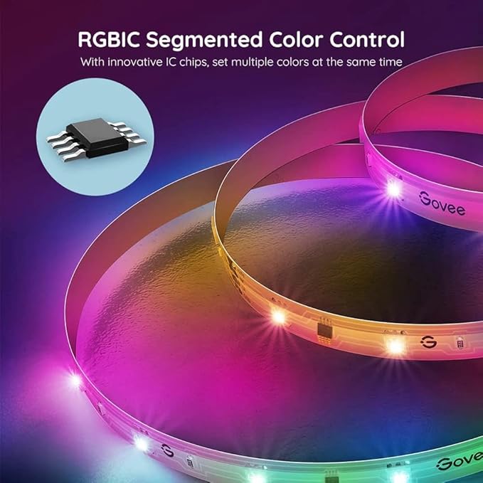 Govee RGBIC Basic Wi-Fi + Bluetooth LED Strip Lights (10 Meter) - Image 2