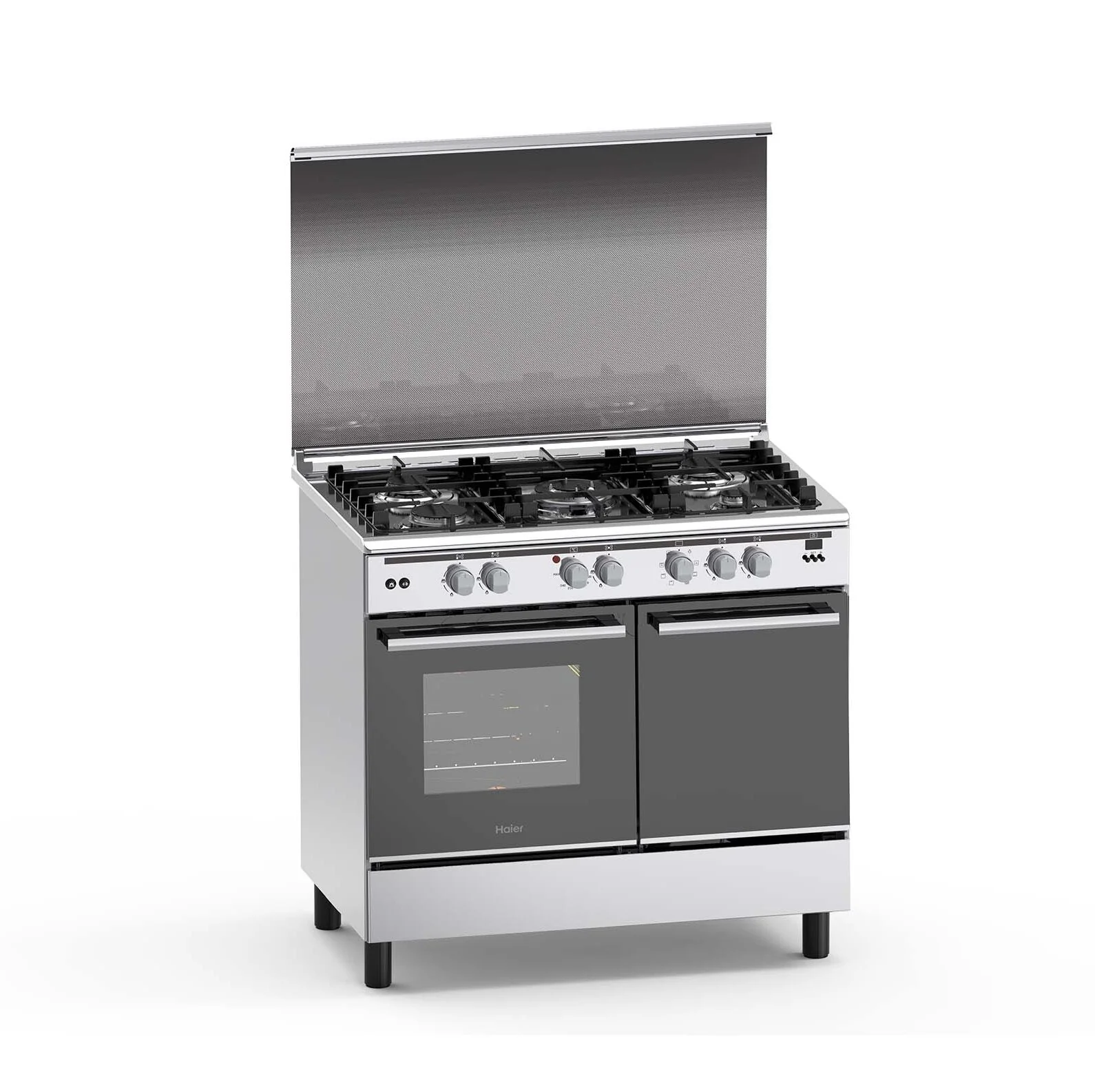 Haier HCR6042DES 4 Gas Burner + 2 Electric Plates 60x90 Cooker – Durable, Energy-Efficient & Modern