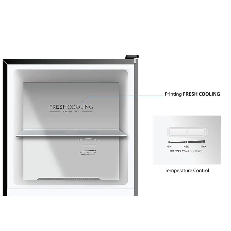 Haier HRF-260FA(KE) 229L No Frost Double Door Fridge- Energy-efficient, spacious, and stylish fridge with fast cooling for modern homes - Image 5