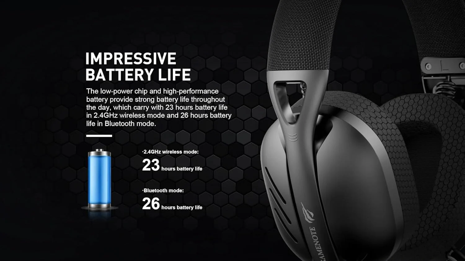 HAVIT Fuxi-H3 Gaming Headphones – Quad-Mode, Low Latency, Surround Sound - Wired & Wireless - Image 4