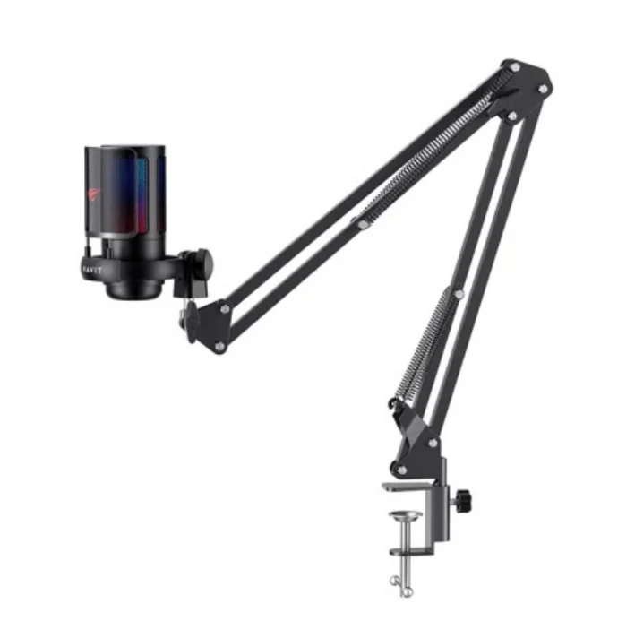 Havit Gamenote GK50 Pro RGB Gaming Microphone – USB Condenser Mic with RGB Lighting for Streaming, Podcasting, Gaming, and Professional Audio Recording - Image 2