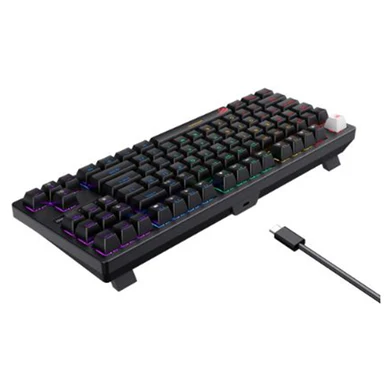 Havit KB892L 87-Keys RGB Backlit USB Wired Mechanical Gaming Keyboard Blue Switch - Image 3