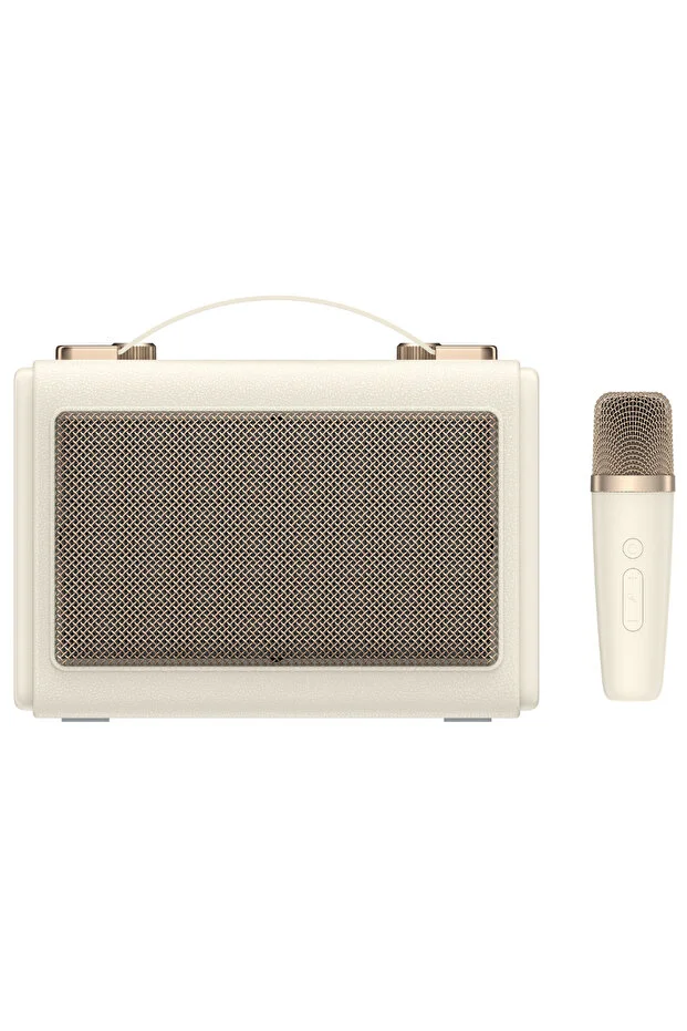 Havit SK823BT Retro Portable Karaoke Bluetooth Speaker – Heavy Duty Professional Wireless PA Speaker with Microphone Support, High Power Audio, and Rechargeable Battery for Parties, Karaoke, and Outdoor Entertainment Use