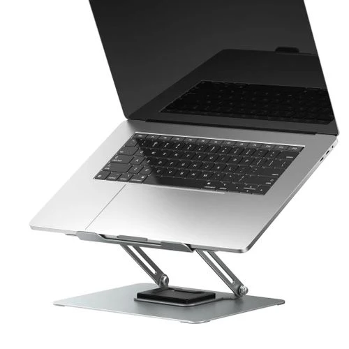 Havit ST7411 Rotating 360° Adjustable Laptop Stand – Ergonomic Foldable Aluminum Laptop Holder with Full Rotation Design for Office, Gaming, Remote Work, and Professional Workstations - Image 3