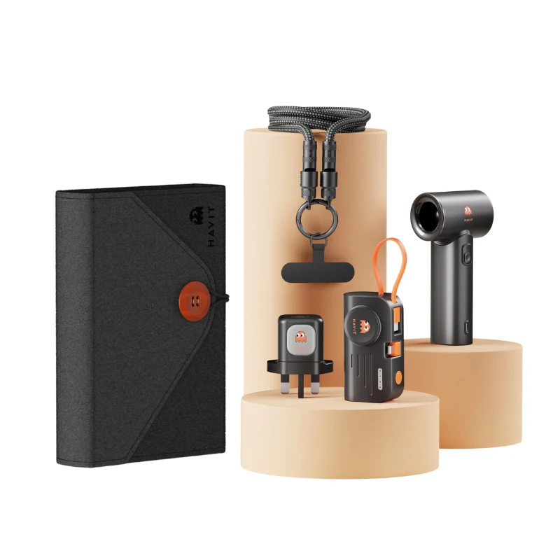 Havit STK011 Essentials 5000mAh Gift Set – Premium Power Bank and Smartwatch Combo with 5000mAh Battery, Bluetooth Calling, Health Tracking, and IP68 Waterproof for Daily, Sports, and Professional Use - Image 2