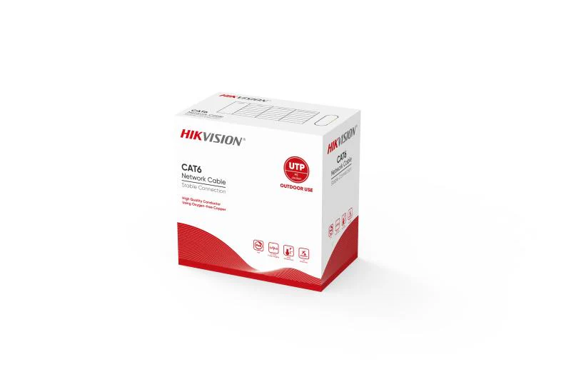 Hikvision DS-1LN6AUSPE 305m CAT6 U/UTP Outdoor Network Cable – Durable outdoor Ethernet cable for reliable high-speed data transmission and stable network connectivity