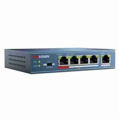 Hikvision DS-3E0105P-E/M 4 Port 100Mbps Unmanaged PoE Switch - Image 2