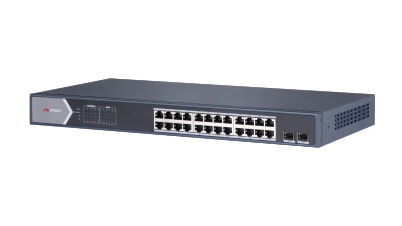 Hikvision DS-3E0526P-E/M 24-Port Gigabit Unmanaged PoE Switch – Reliable network connectivity with Power over Ethernet support for efficient device deployment - Image 2