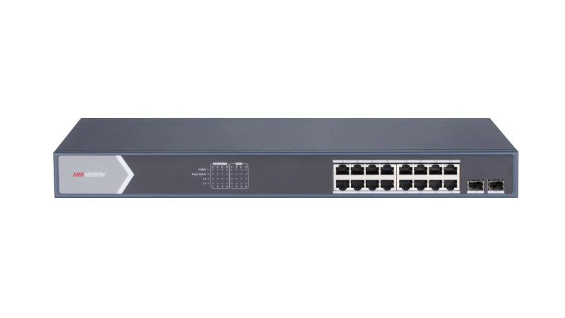 Hikvision DS-3E1518P-SI 16-Port Smart Gigabit Managed PoE Switch – Reliable network switch with smart management, high-speed connectivity, and Power over Ethernet support for efficient device deployment