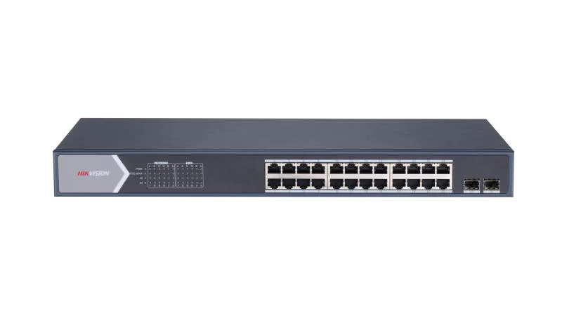 Hikvision DS-3E1526P-SI Smart Managed 24-Port Gigabit PoE Switch – Provides reliable high-speed network connectivity and power over Ethernet for efficient surveillance and business networking systems - Image 2