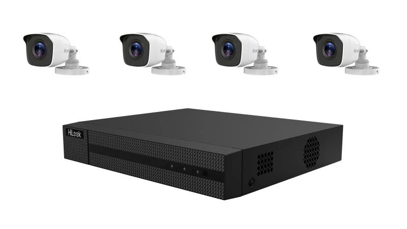 Hikvision DS-J142I(STD)/TK-4142BH-MP HiLook 4-ch H.265 2 MP Bullet Kit