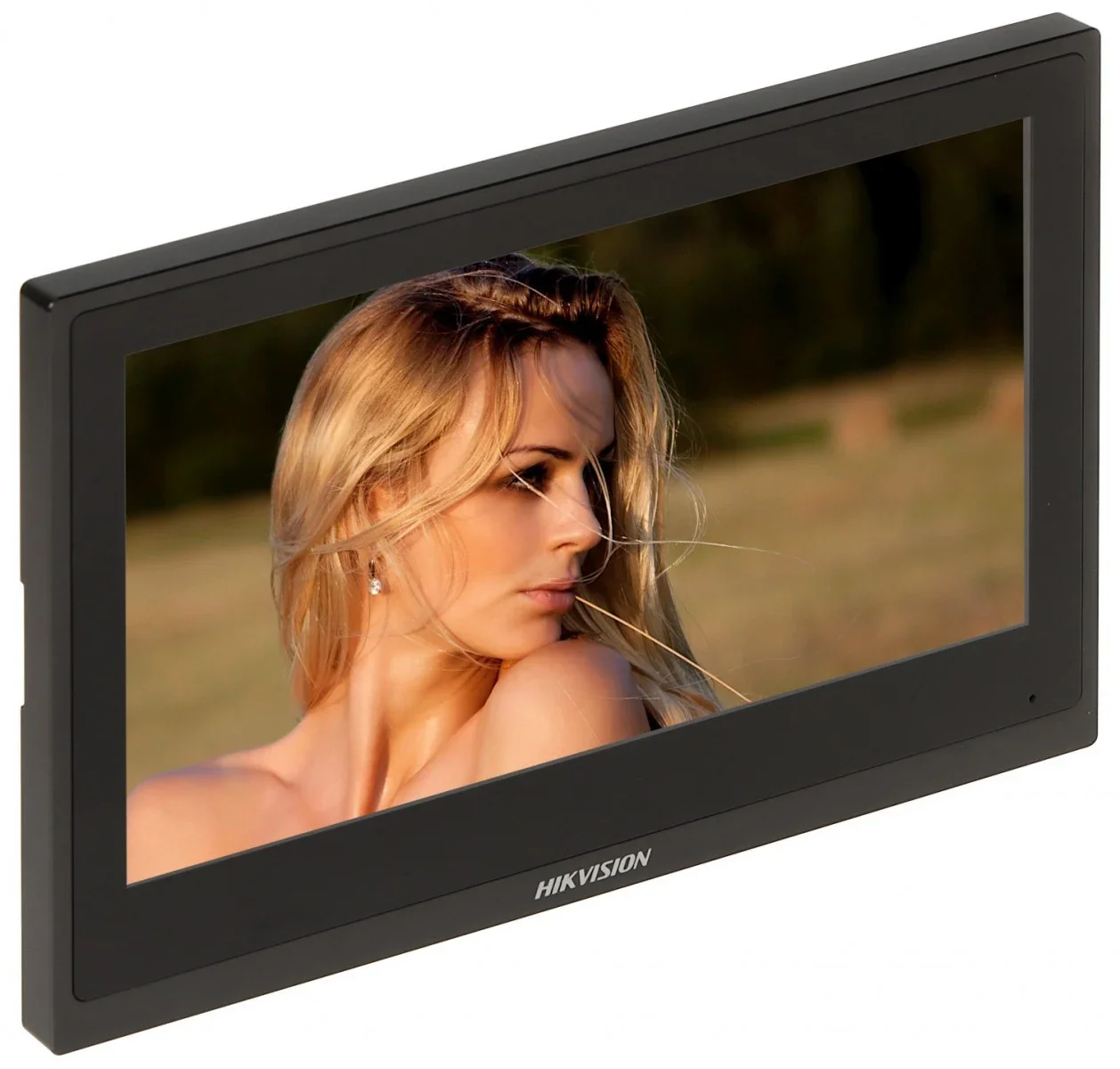Hikvision DS-KH6351-WTE1 Indoor Station with Metal Frame- Provides secure and convenient video intercom communication for monitoring visitors and enhancing home or office security