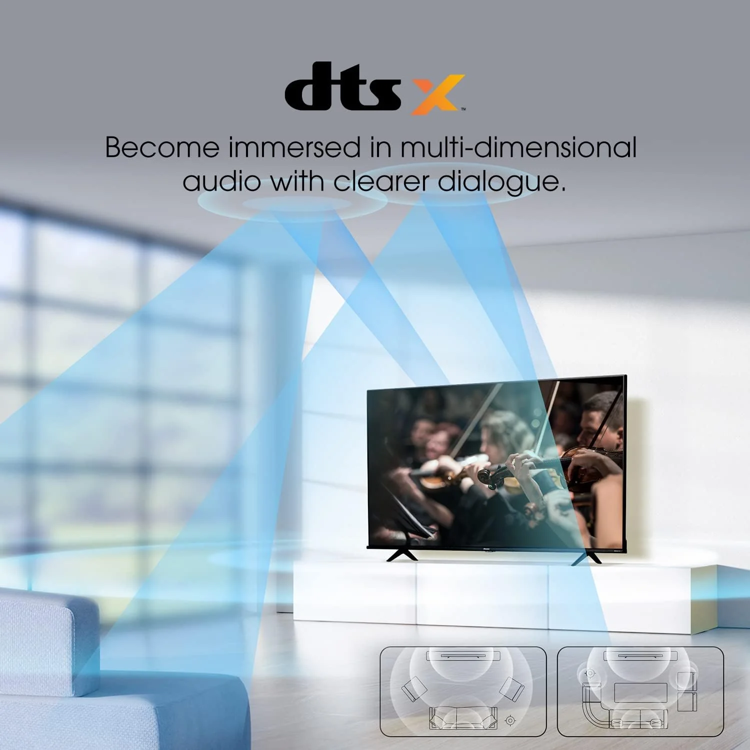 Hisense 55″ Smart TV 55A6K – 4K UHD, VIDAA OS, Dolby Vision - Image 3