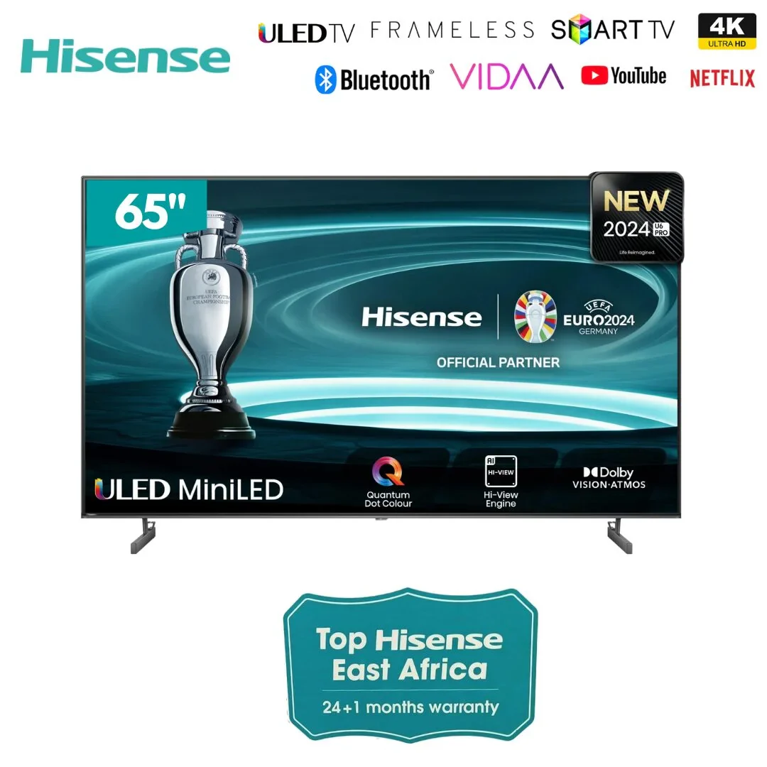 Hisense 65U6N 65″ ULED Pro Mini‑LED 4K TV – Premium Ultra HD Display with Pro‑Level Picture Engine, HDR, and Smart Features for Home Entertainment and Gaming - Image 2