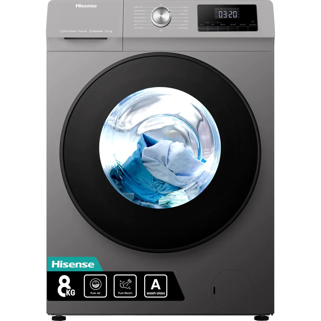 Hisense WD3Q8043BT 8KG Front Load Washer Dryer – Smart 2-in-1, Energy-Efficient - Image 2