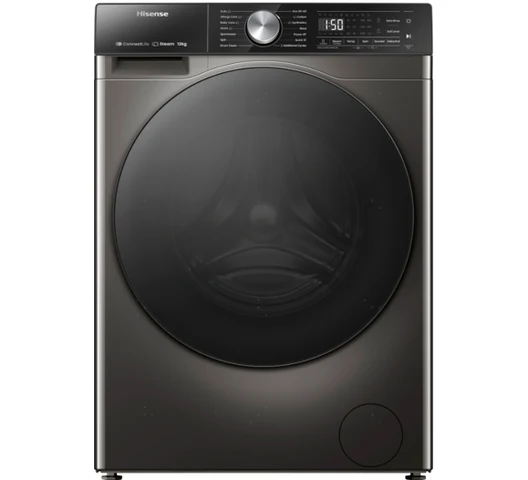 Hisense WD5S1245BB Front Load Washer & Dryer 12/8KG – Silver ,Powerful 2-in-1 Washing Machine