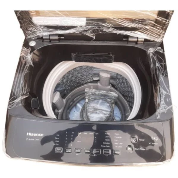 Hisense WTJA802T 8Kg Top Load Washing Machine - Extra rinse function for Better Clean, Tub Self-Clean Function - Image 2