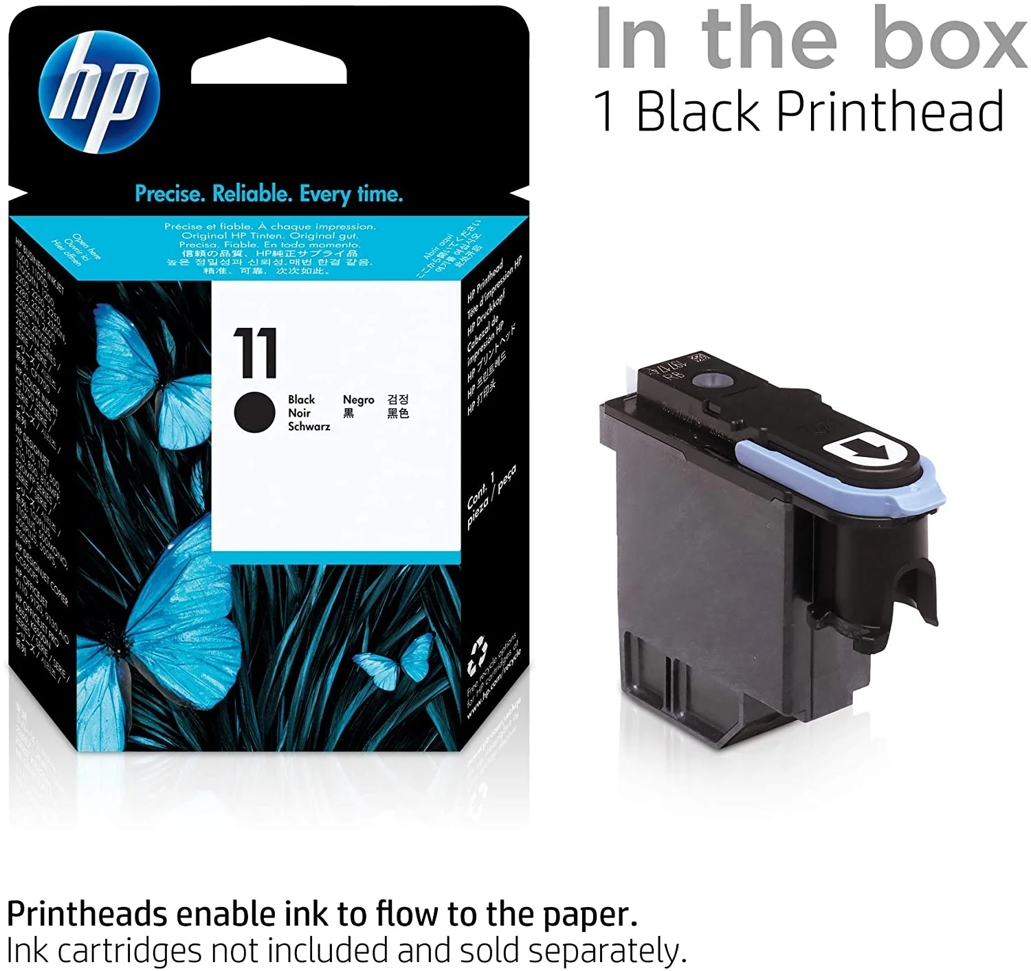 HP 11 Black Printhead, C4810A - Image 2