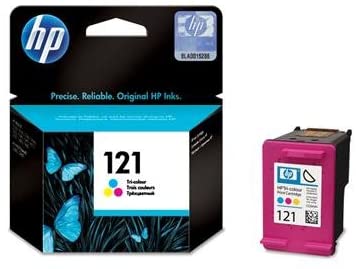 HP 121 Tri-color Original Ink Cartridge, CC643HE