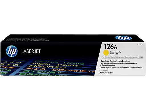 HP 126A Yellow Original LaserJet Toner Cartridge(CE312A)