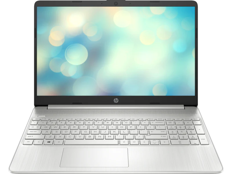 HP Celeron 15s-fq0008nia Laptop - Intel Celeron N4120, 4GB RAM DDR4-2400, 256GB SSD Storage, 15.6" HD Screen, Intel UHD Graphics 600, FreeDOS 3.0 OS, Silver English Keyboard - A05LQEA
