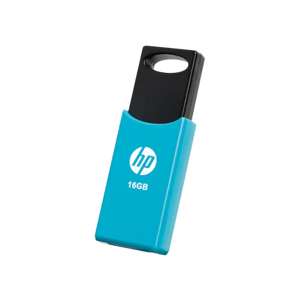 HP 16GB v212 USB 2.0 Metallic Flash Drive - Light Blue (HPFD212LB-16) - Image 2