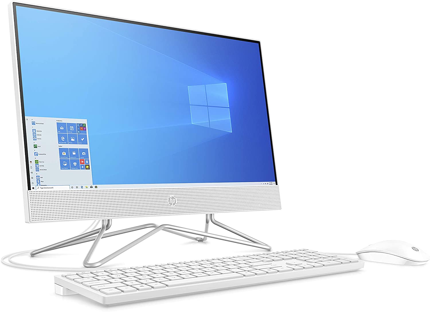 HP 200G4 All in One Desktop, 10 Gen Intel core i3-10110U, 21.5" Display, 8GB RAM, 1TB HDD, Intel Graphics, Windows 10, DVD-RW, Mouse and Keyboard White-295D3EA - Image 5