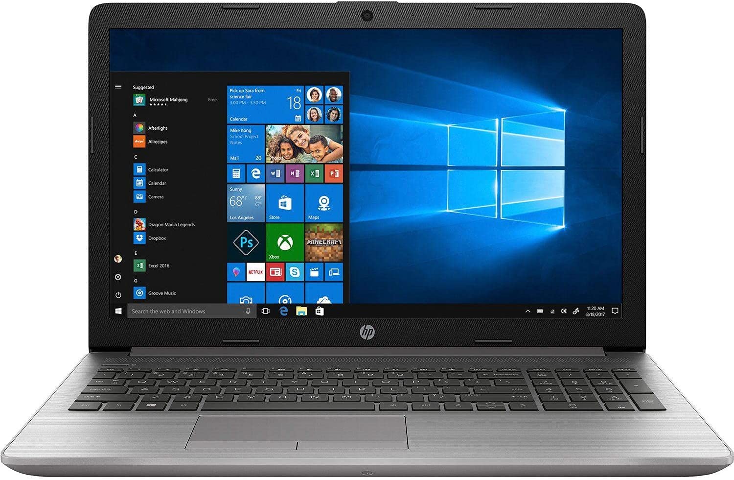 HP 255 G7 Laptop - Ryzen 3 3250U, 4 GB RAM, 1 TB HDD, Radeon RX Vega 3 Graphics, 15.6-Inch HD, DOS