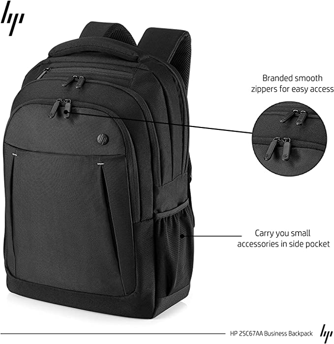 HP Business Backpack Black 17.3″ Inches - 2SC67AA - Image 3