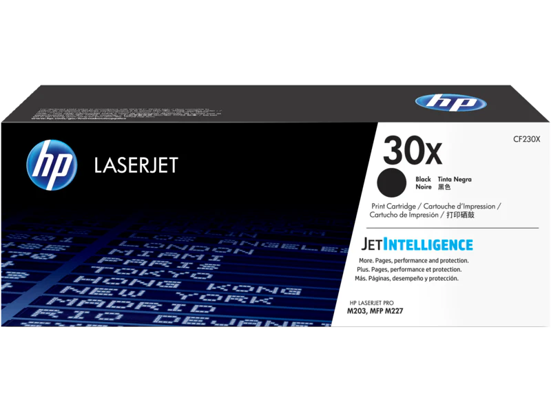 HP 30X Black Original Toner Cartridge CF230X – High-Yield Laser Toner Replacement for Select HP LaserJet Printers with Crisp Text and Reliable Performance