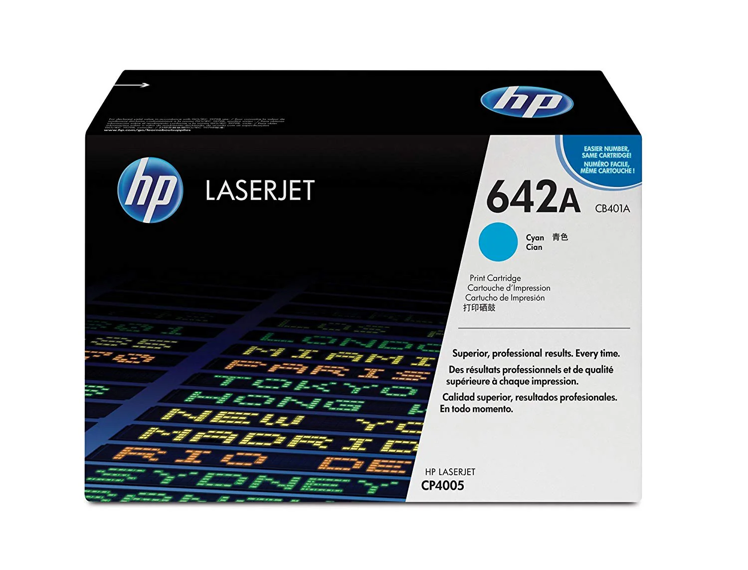 HP 642A Cyan Original LaserJet Toner Cartridge(CB401A)