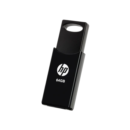 HP 64GB v212 USB 2.0 Metallic Flash Drive (HPFD212B-64)