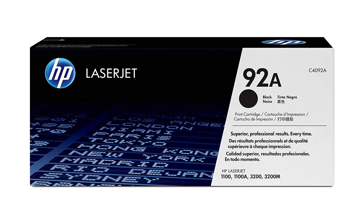 HP 92A Black Original LaserJet Toner Cartridge(C4092A)