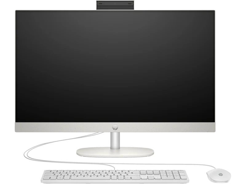 HP AIO 27-cr0056nh All-in-One PC Desktop Computer - Intel Core i7-1355U 13th Gen, 8GB RAM, 512GB SSD, DOS, 27" FHD Monitor (9R3R4EA)