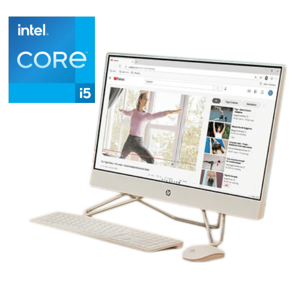 HP All-in-One 24-cb1152nh 24" Core i5 8GB RAM 512GB SSD Desktop 782H9EA – Windows 11 Home, Slim Design, High-Performance PC