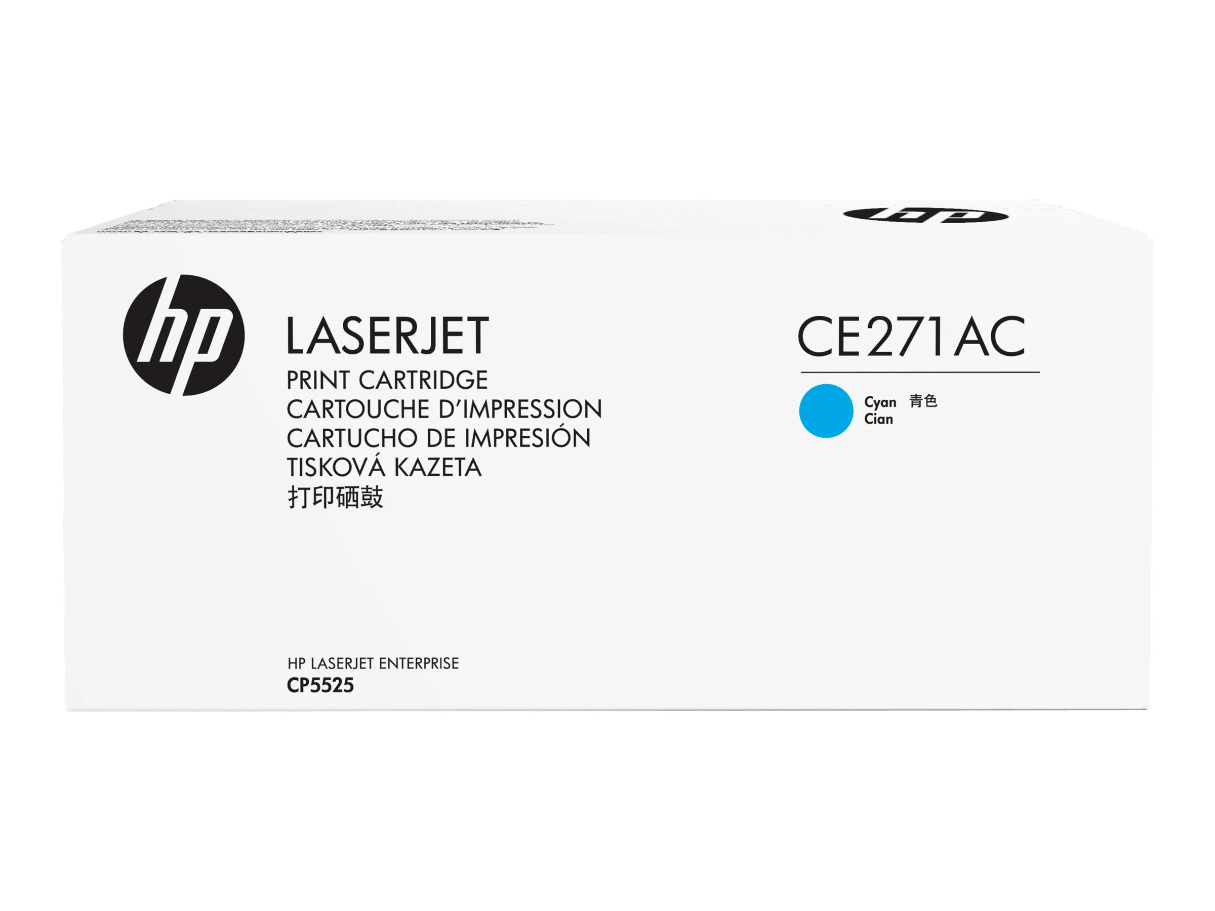HP CE271AC CYAN CONTRACT LASERJET TONER CARTRIDGE