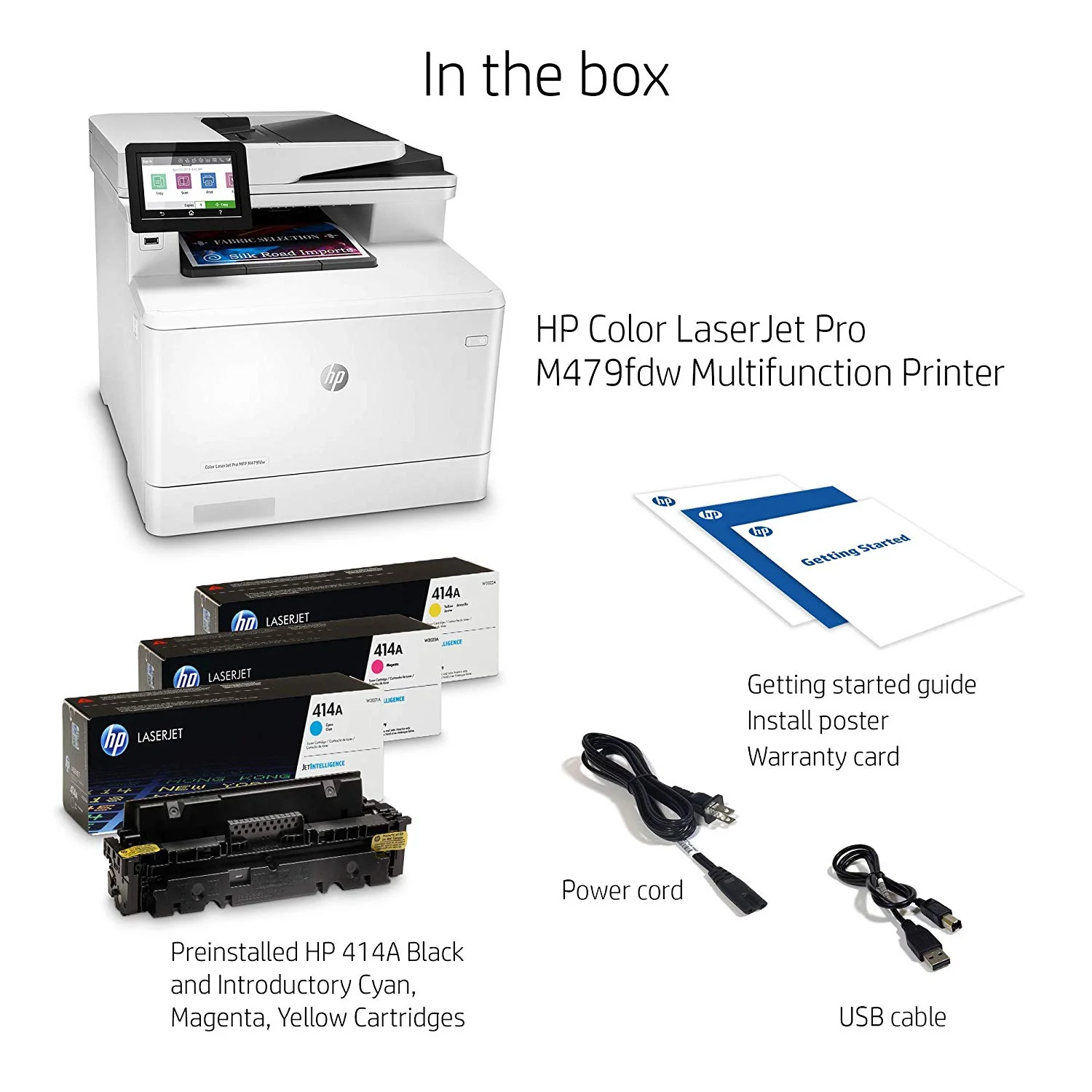 HP Color LaserJet Pro Multifunction M479fdw Wireless Laser Printer with One-Year, Next-Business Day, Onsite Warranty (W1A80A) - Image 3