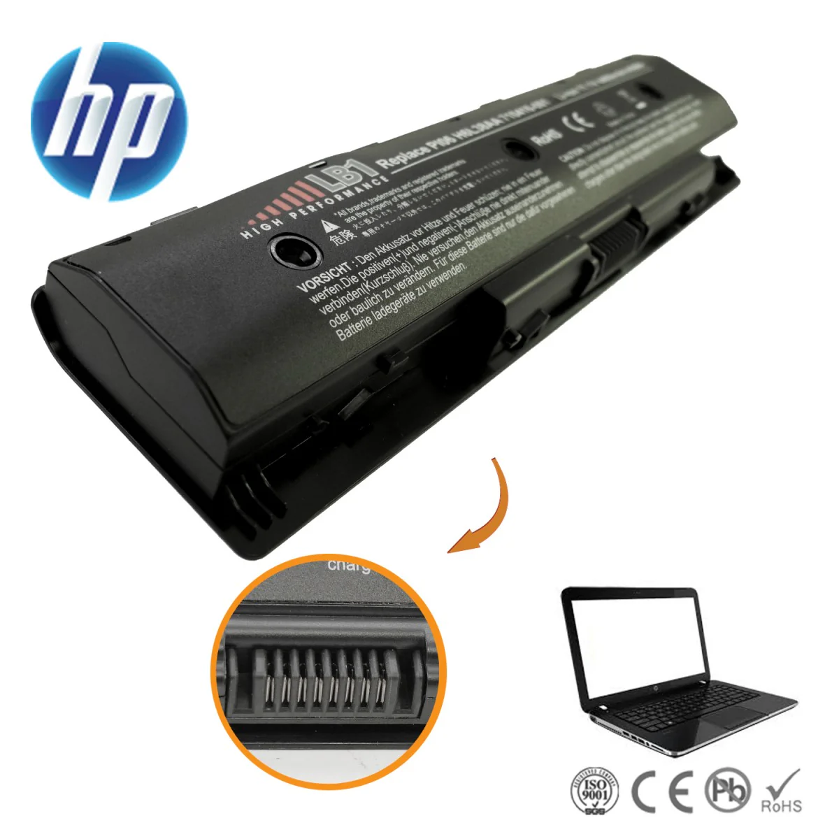 HP EliteBook 8460P Laptop Replacement Battery - Image 4