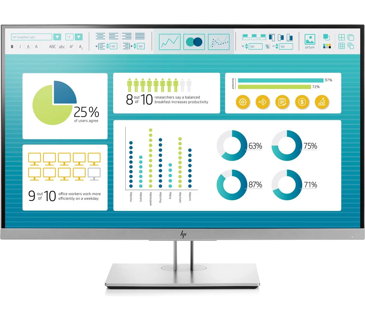 HP EliteDisplay E273 27-inch Monitor ( 1FH50AS)