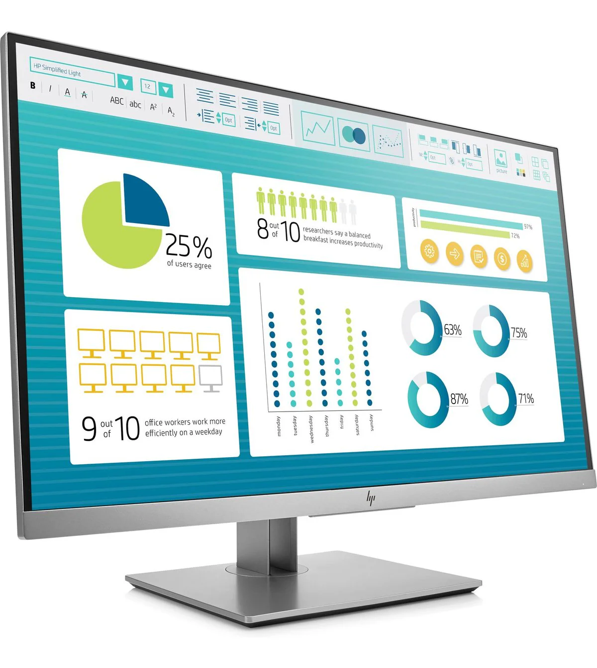 HP EliteDisplay E273 27-inch Monitor ( 1FH50AS) - Image 2