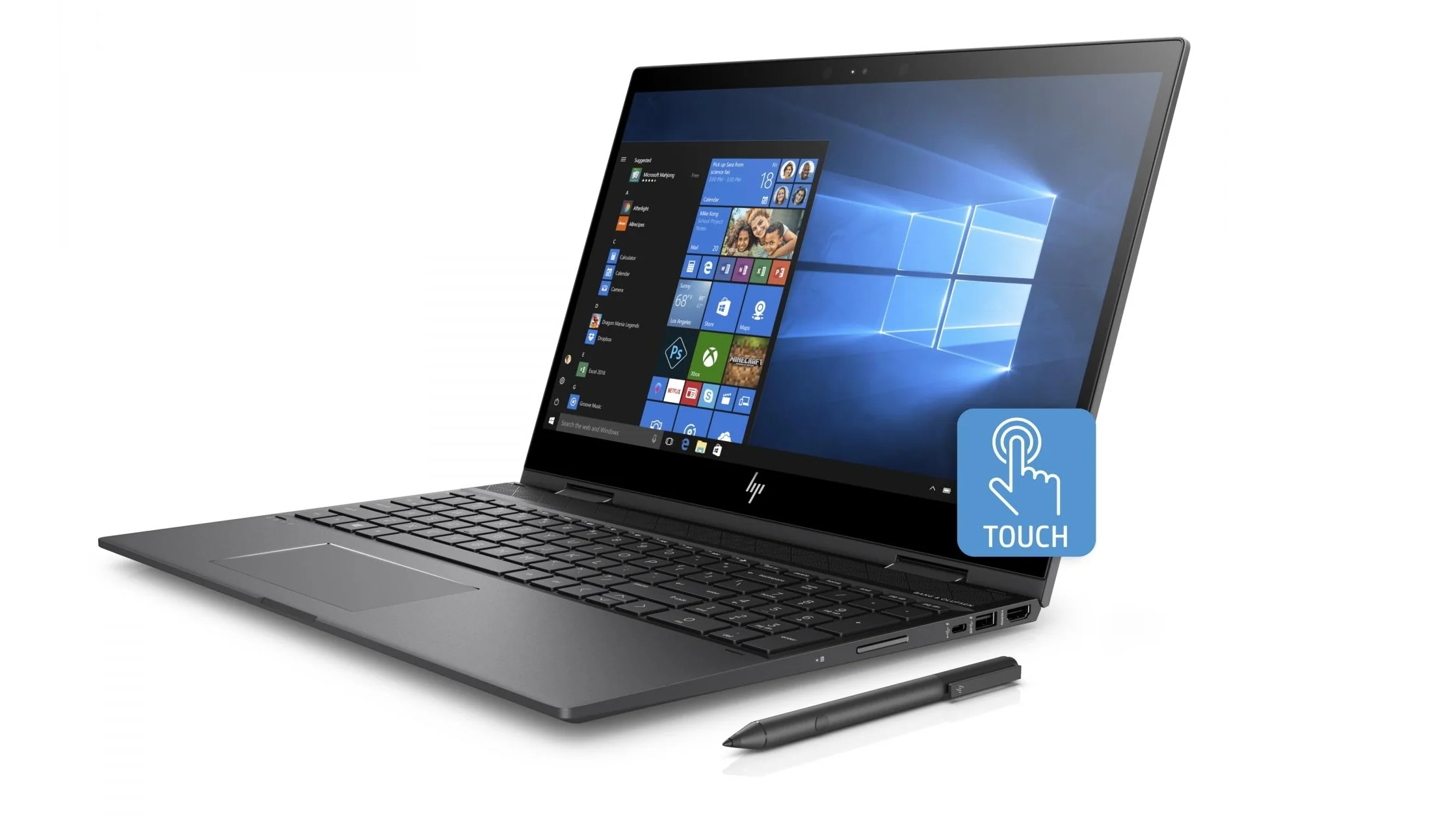 HP Envy X360 Ryzen 7 16GB RAM 512GB SSD 13.3″ (Laptop 9YQ46EA) - Image 2