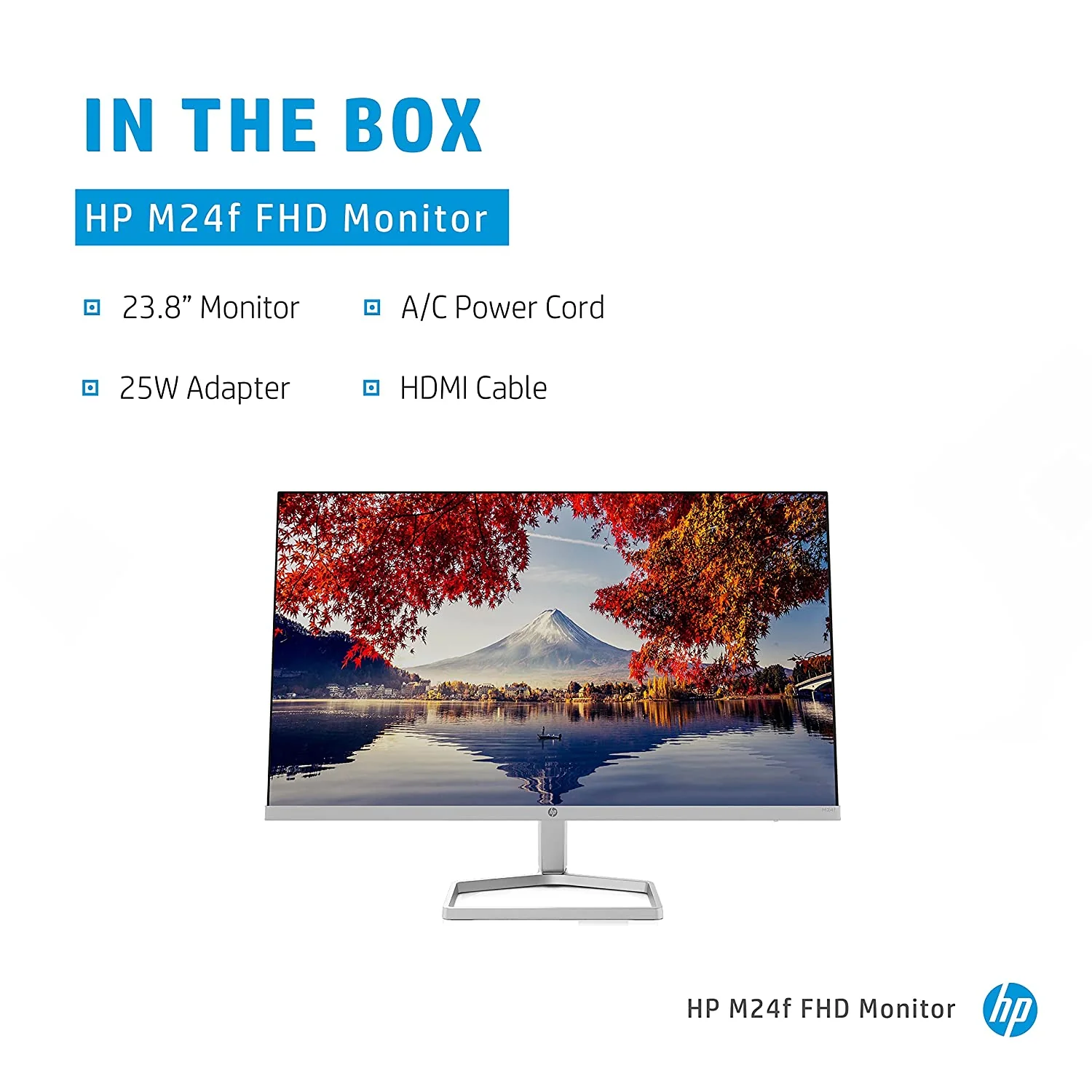 HP M24f 23.8" Inch FHD Eye Safe Certified IPS 3-Sided Micro-Edge LED Monitor, AMD Free Sync with 1xVGA, 1xHDMI 1.4 Ports - 2E2Y4AA - Image 5