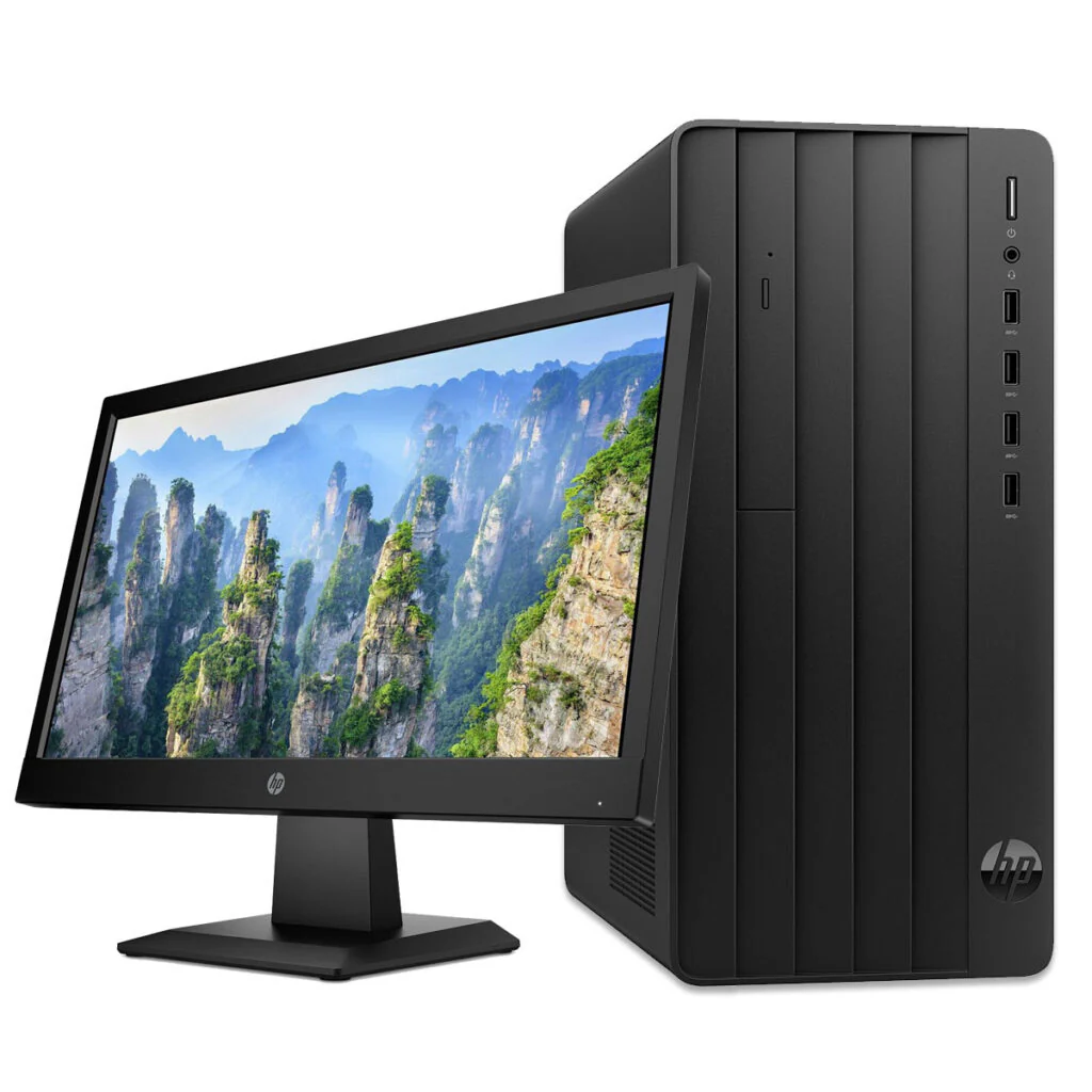 HP Pro Tower 290 G9 PC Desktop Computer - Intel Core i3-12100 12th Gen, 8GB RAM, 512GB SSD, P204v 19.5" FHD Monitor, FreeDOS (9M936AT) - Image 2