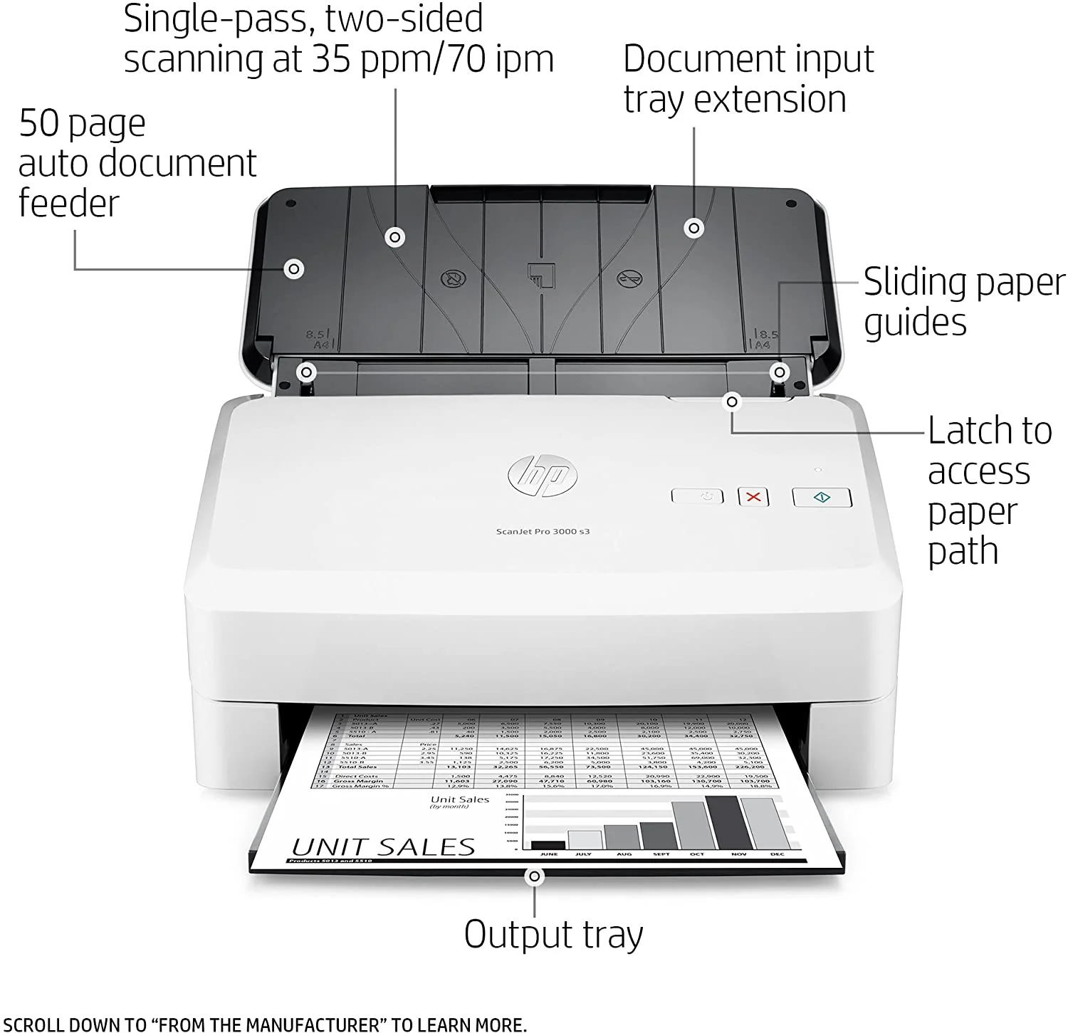 HP ScanJet Pro 3000 s3 Sheet-feed Scanner - Image 7