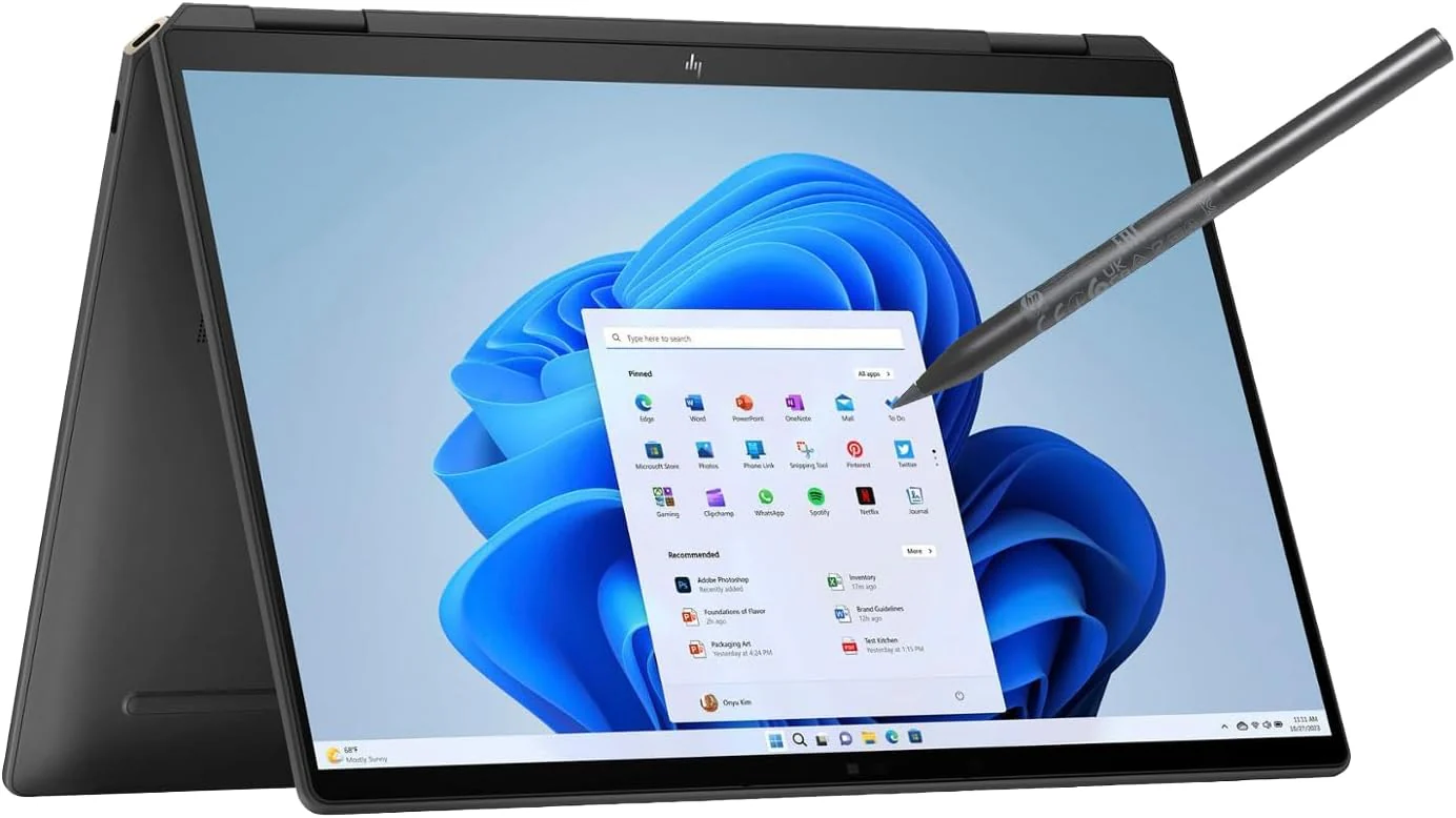 HP Spectre x360 2-in-1 Laptop - Intel Evo Ultra 7 155H CPU, Intel Arc Graphics Hybrid (2-in-1), 35.6 cm (14") Touchscreen 2.8K, 32 GB LPDDR5x-SDRAM 2 TB SSD, Wi-Fi 7,  Windows 11 Home (14-EU0023dx) - Image 3