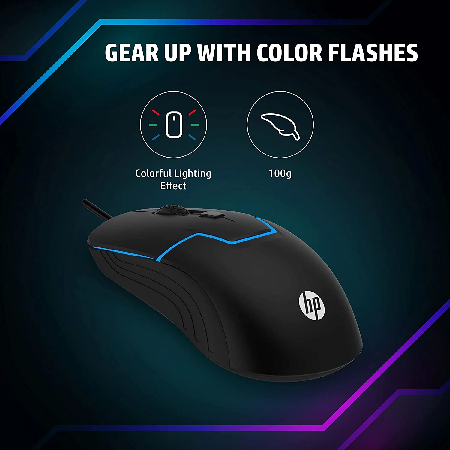 HP USB Gaming Mouse M100S Black - 4QM87AA - Image 3